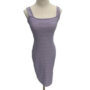 Windsor Purple Side Slit Bodycon Tank Mini Dress Size Medium Women’s